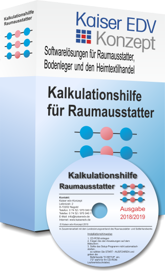 Produkt: Kalkulationshilfe für Raumausstatter