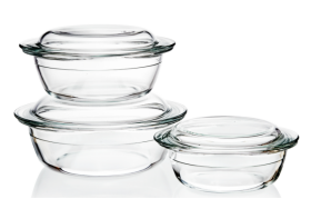 Product: High borosilicate glass casserole