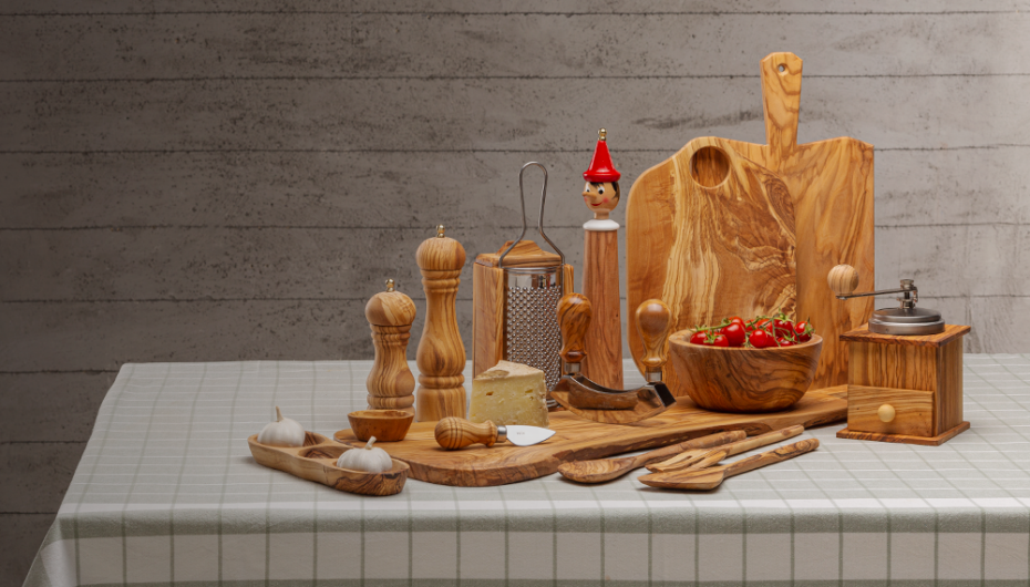 Product: HANDCRAFTED OLIVE WOOD KITCHEN COLLECTION