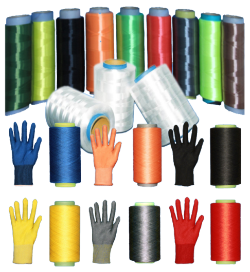Product: HPPE yarn for Cut resistance glove