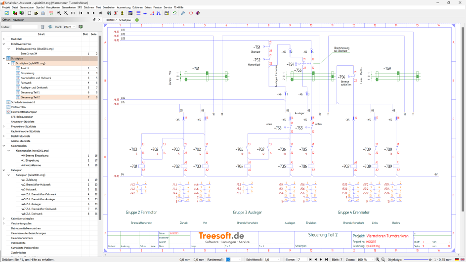 Produkt: Treesoft CAD: Die Elektro-CAD Software für die Steuerungstechnik
