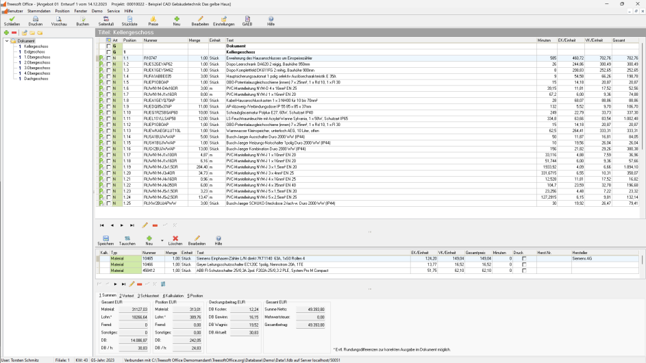 Produkt: Treesoft ERP - Die Projektfakturierung