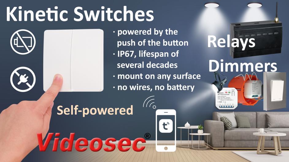 Product: Kinetic Switches – Self-powered remote switches for lighting control