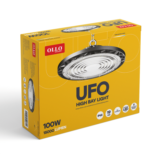 Product: High-bay LED light with PHILIPS LED Chips, 100W, 150W, 200W, IP65