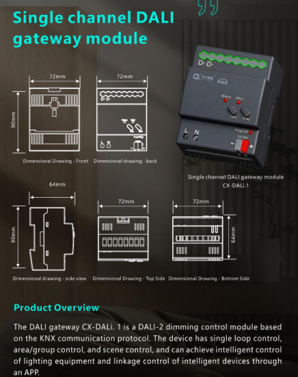 Product: KNX-DALI Gateway Module