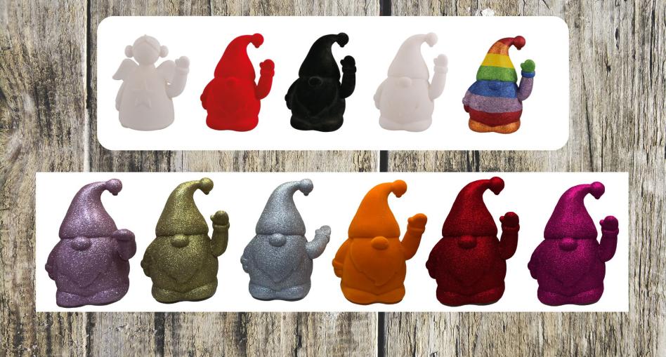 Product: Wavin Santa and waving rabbit