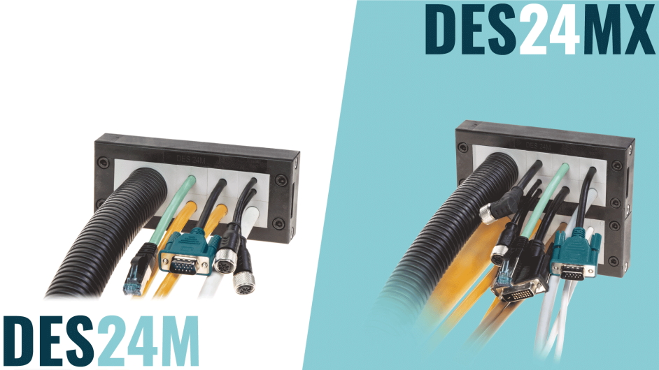 Product: DES 24M and DES 24MX modular Kabeleinfuehrungen