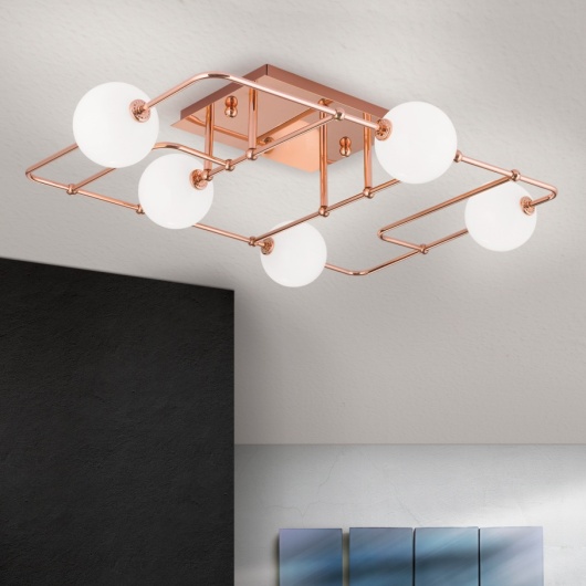 Light Building Exhibitors Products Orion Leuchtenfabrik Molecz Amp Sohn Ges Mbh Pipes Ceiling Light Copper Finish