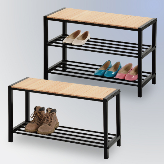 STOOL WITH SHOES RACK