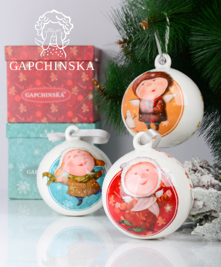porcelain christmas balls