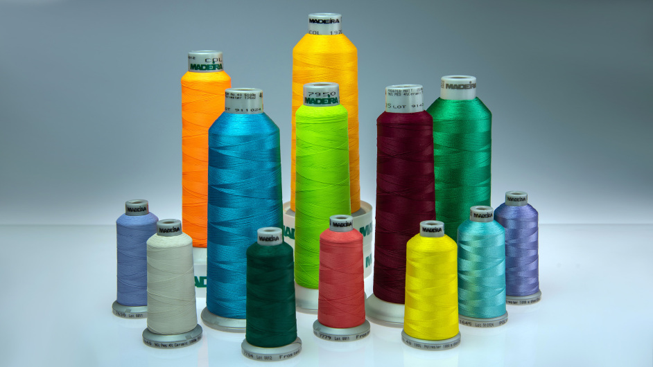 Polyester embroidery threads