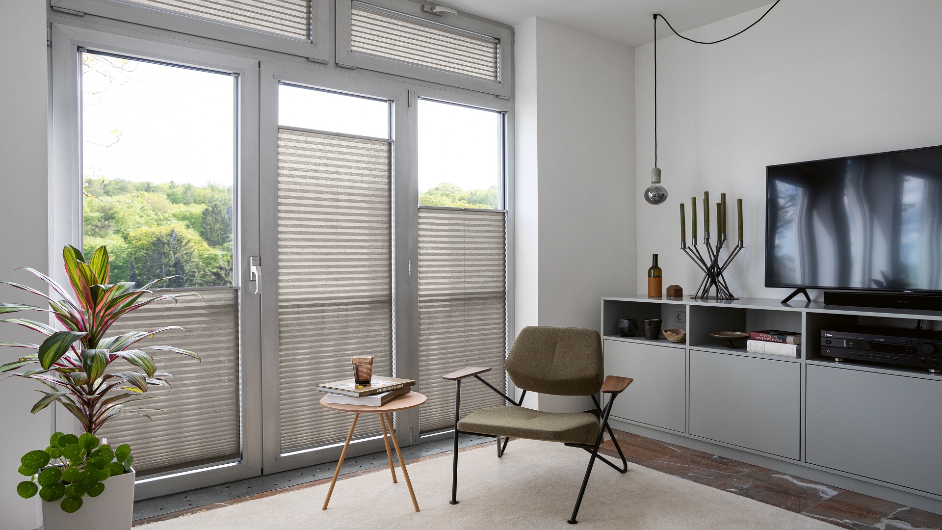Pleated blinds