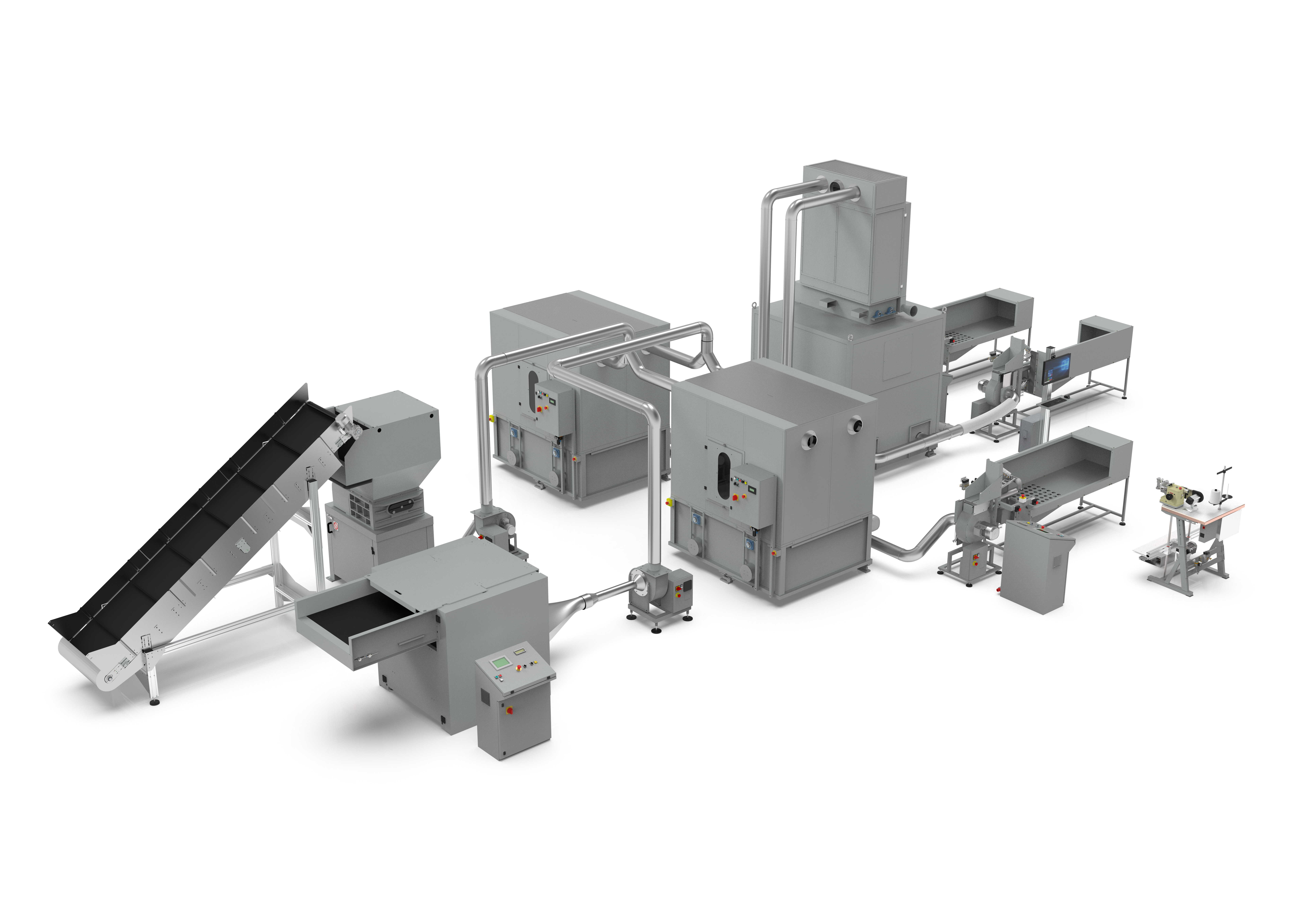 RECYCLING LINE FOR PRODUCTION SCRAPS