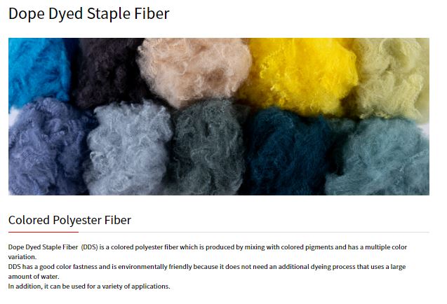 Dope Dyed Staple Fiber