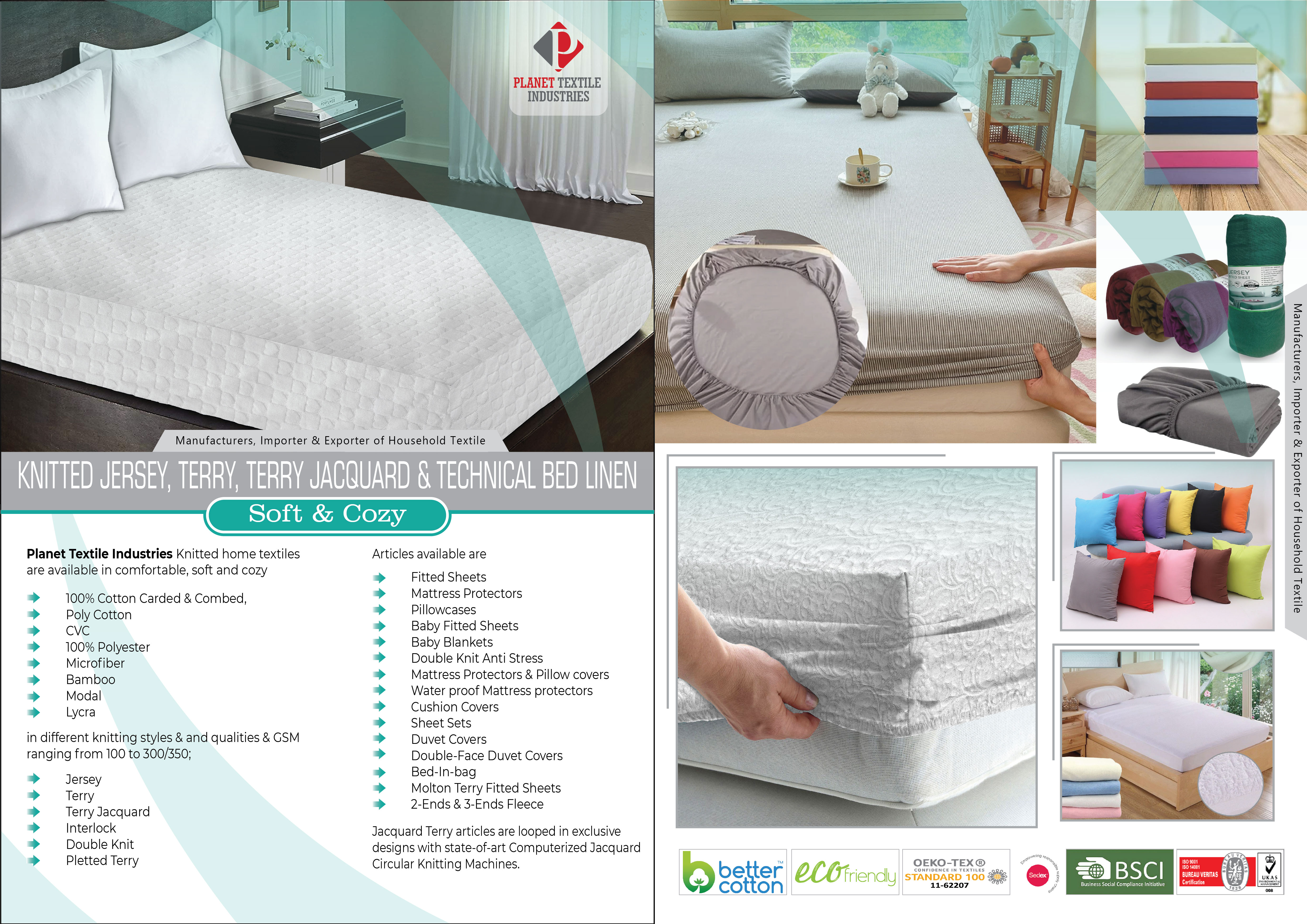 Knitted Jersey, Terry, Terry Jacquard & Technical Bed Linen