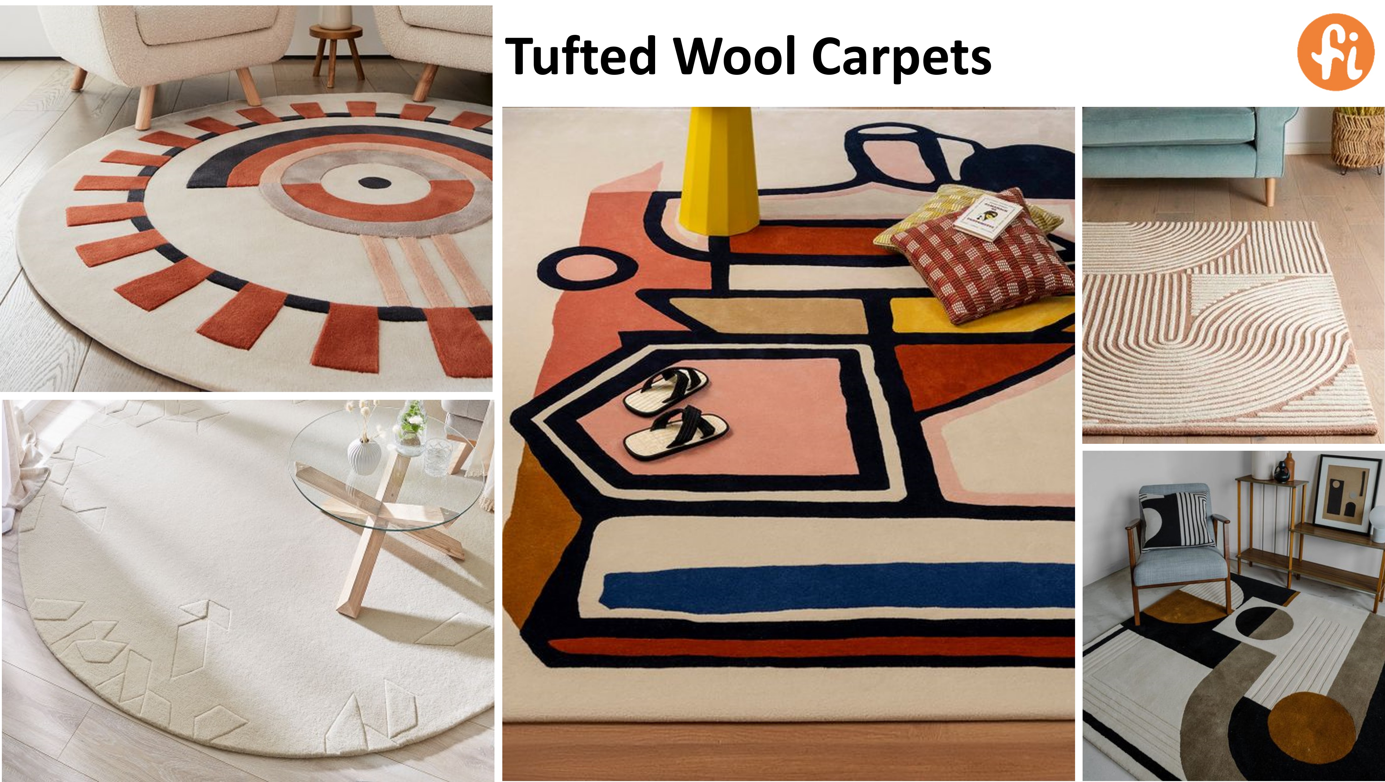 Tufted wool carpet