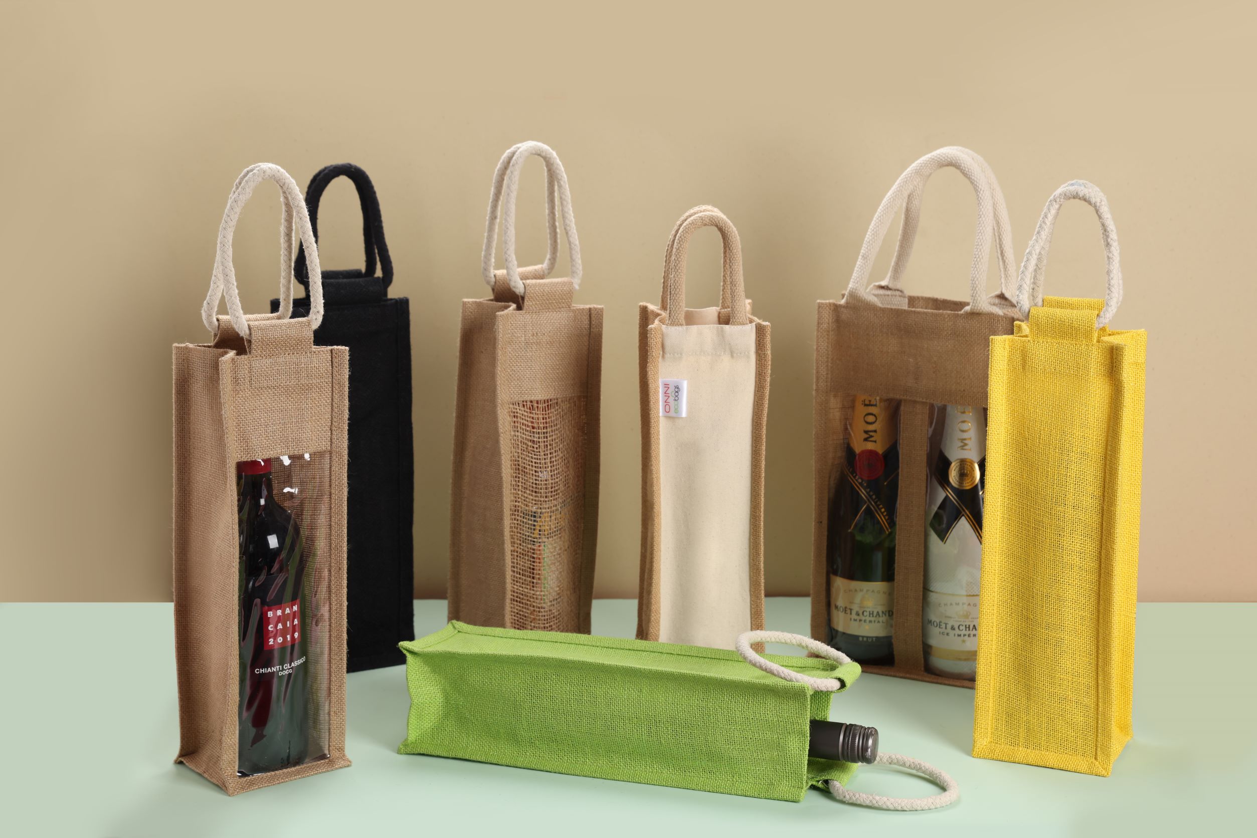 Bottle Bags - Wine Bottle Jute Bag Manufacturer from Kolkata