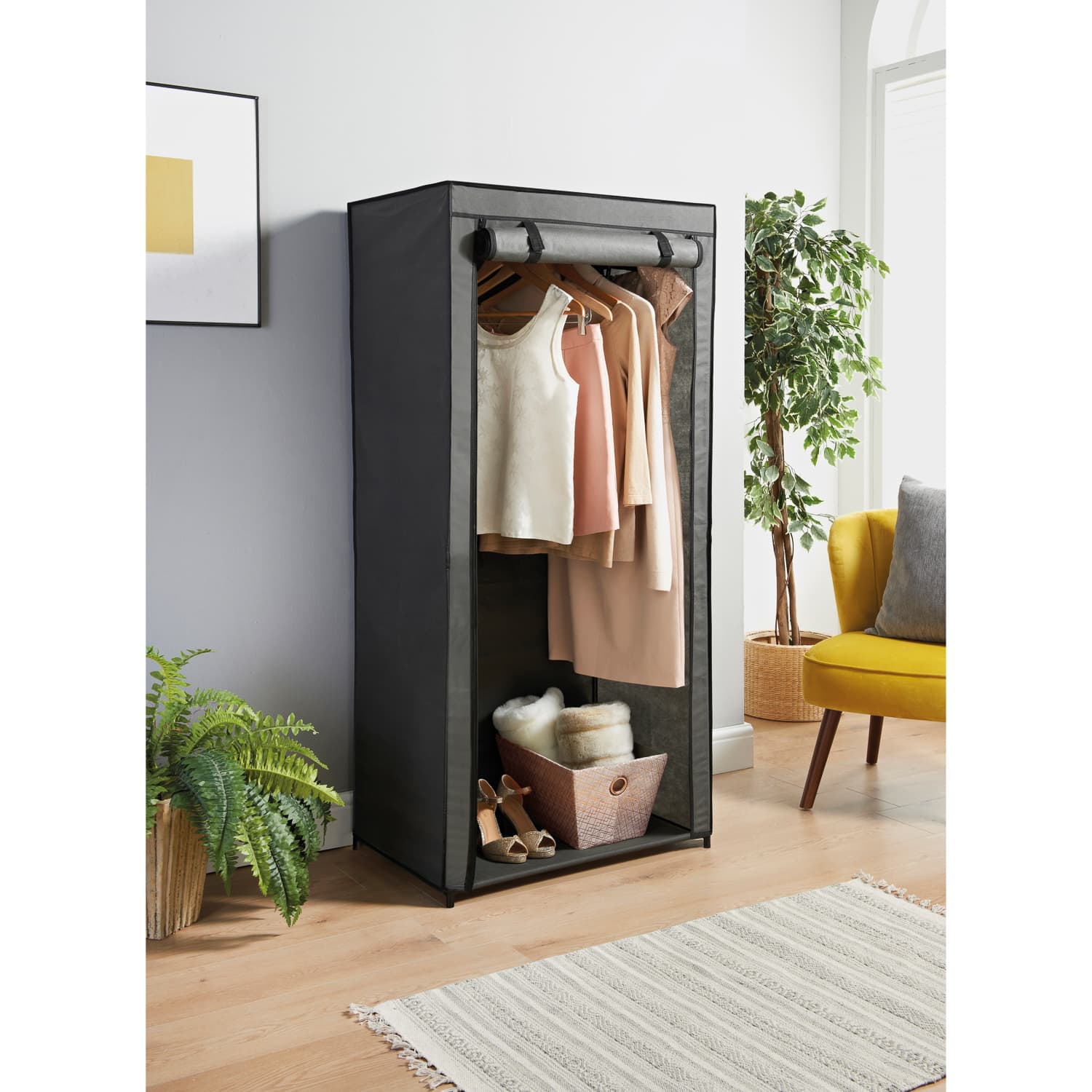 Exhibitors Products Ambiente Multi Lines International Co. Ltd. Lokken 6 Cube Oak Storage With 3 Cream Baskets