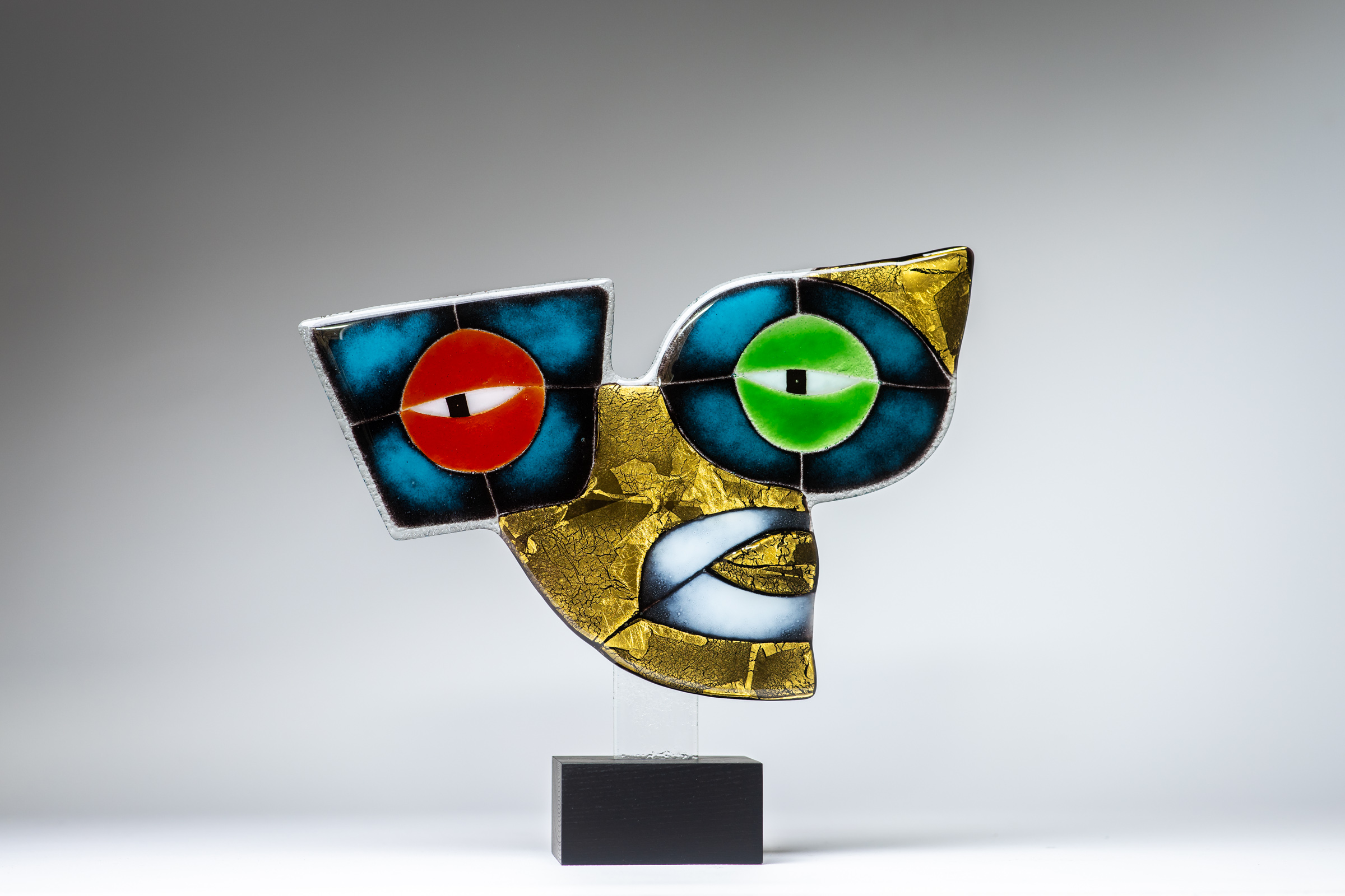 Art Glass GOLDEN HEAD EYES