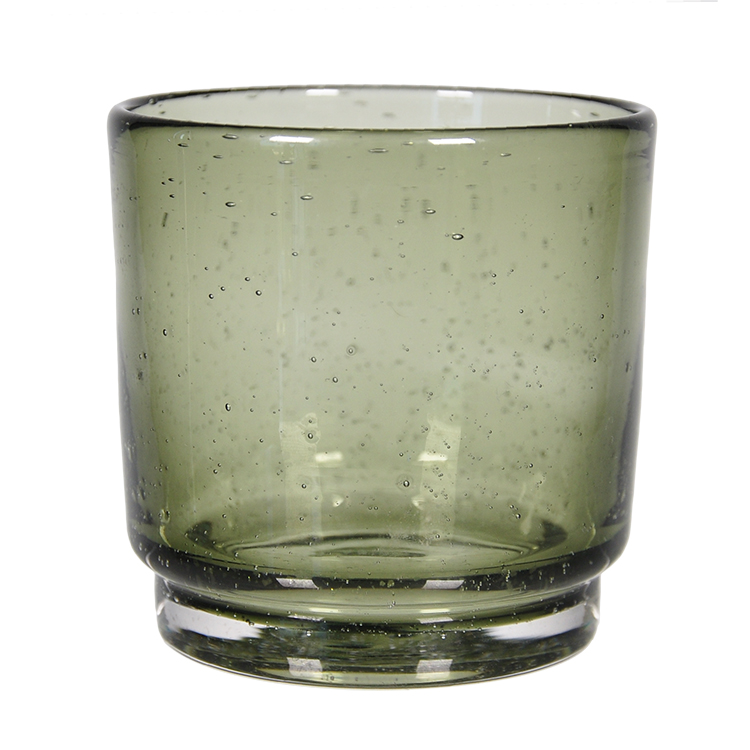 Stackable glass tumbler
