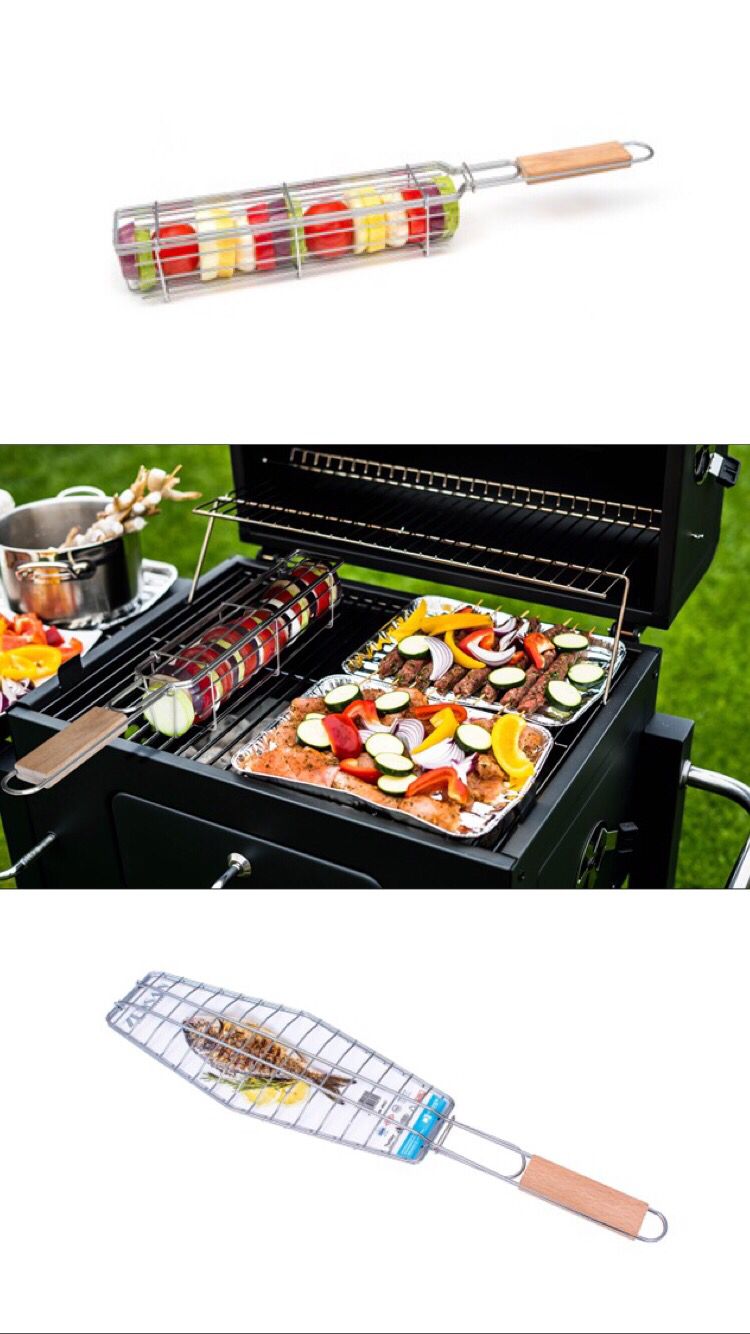 BBQ BASKET AND FISH GRILLS