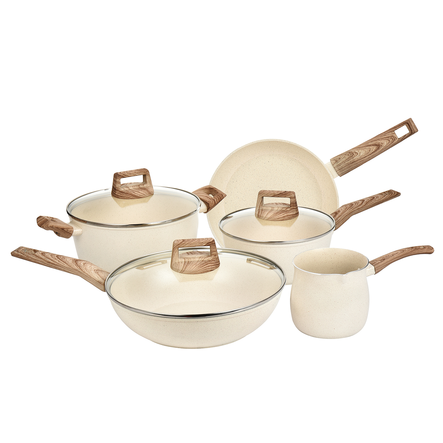 Hamilton Beach 8pc Forged Aluminum Cookware Set