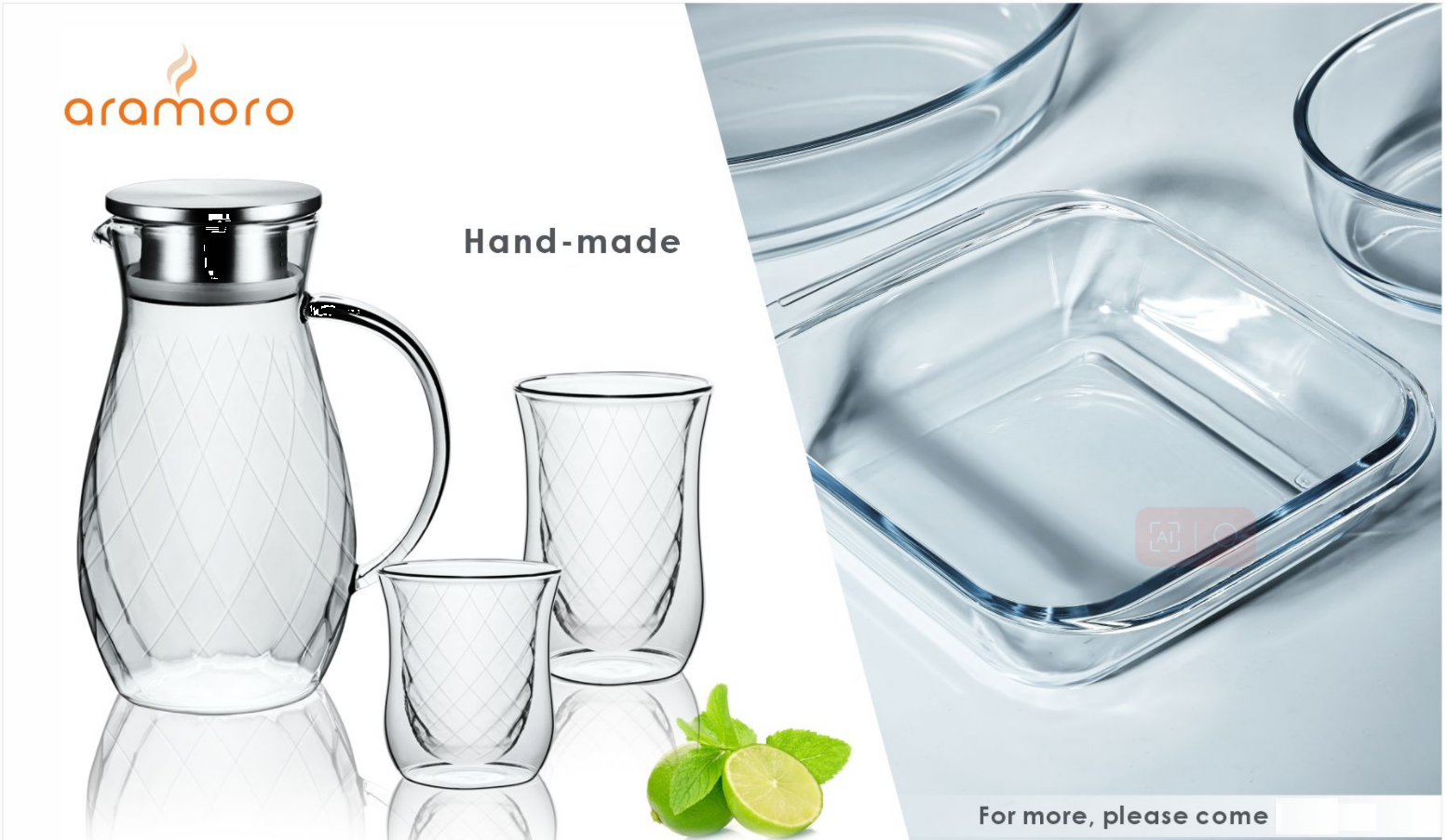 borosilicate glass water set