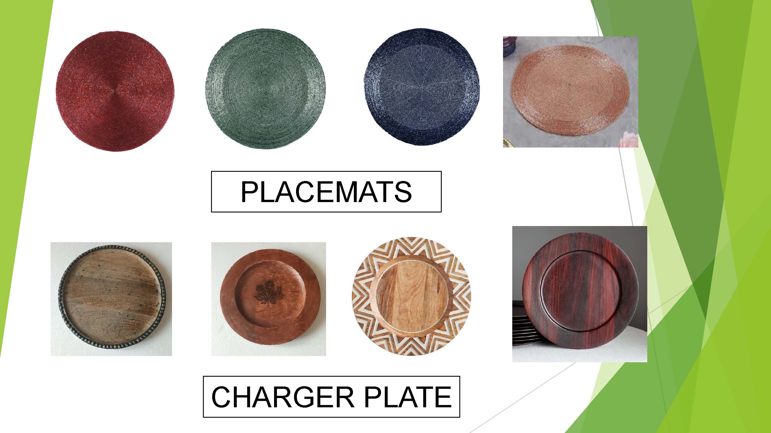 Placemats/Charger Plates