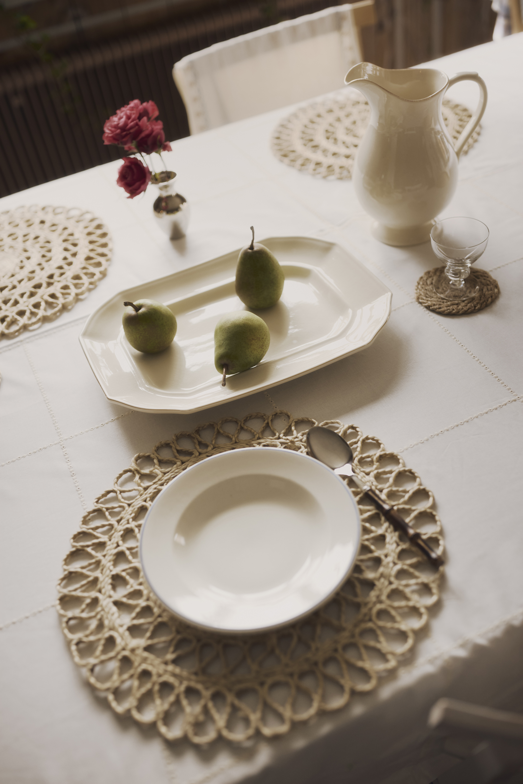 Tischsets aus natürlichem Jute und Seegras