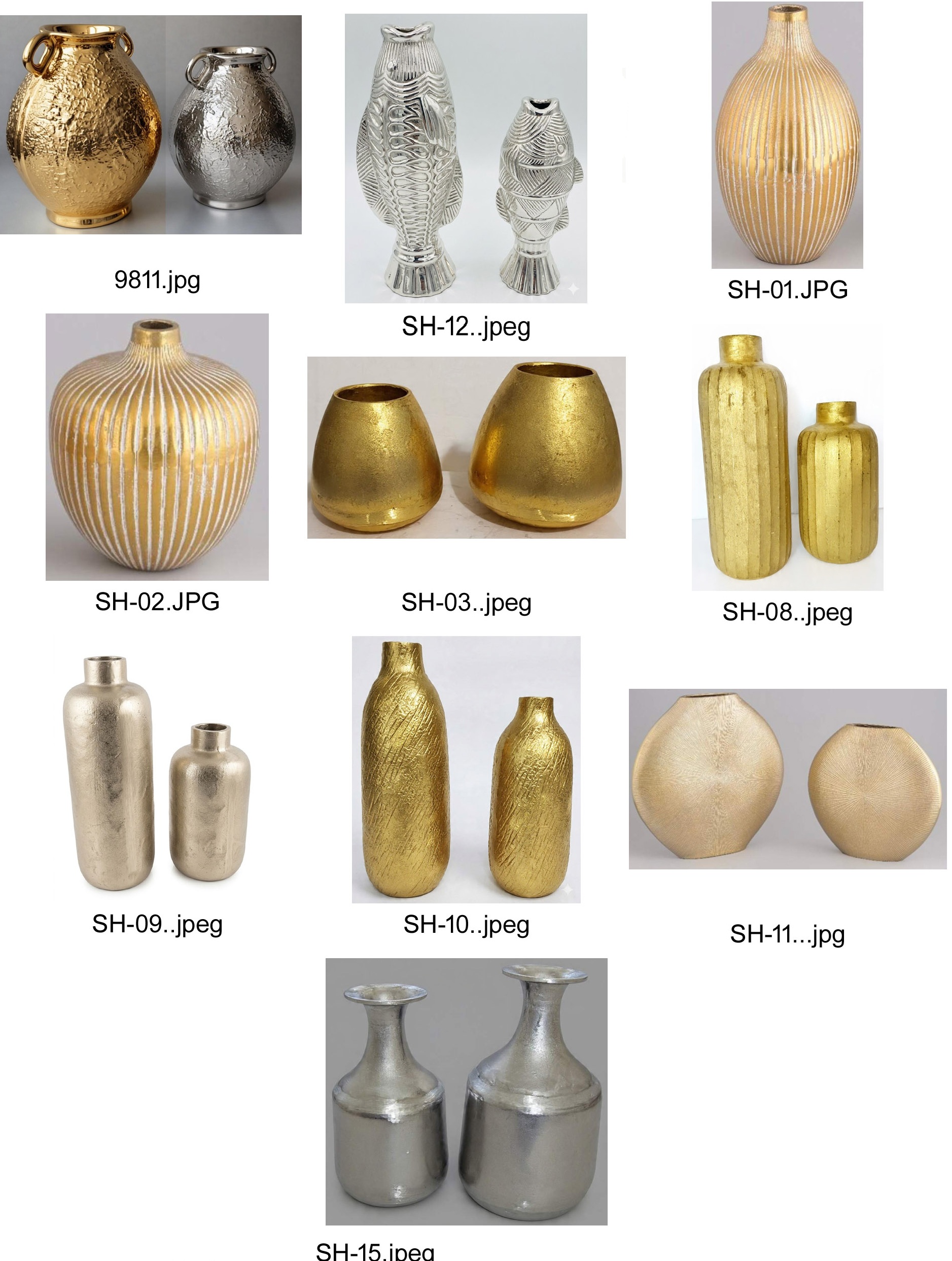 FLOWER VASES, URNS & PLANTERS