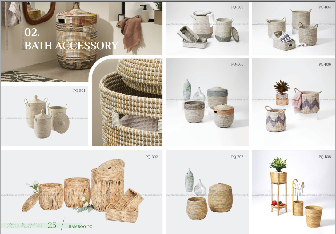 Handwoven Natural Bathroom Accessories