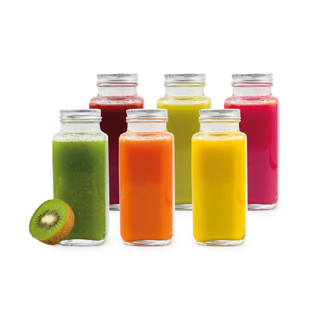 Glasflasche für Saft, 6er-Pack