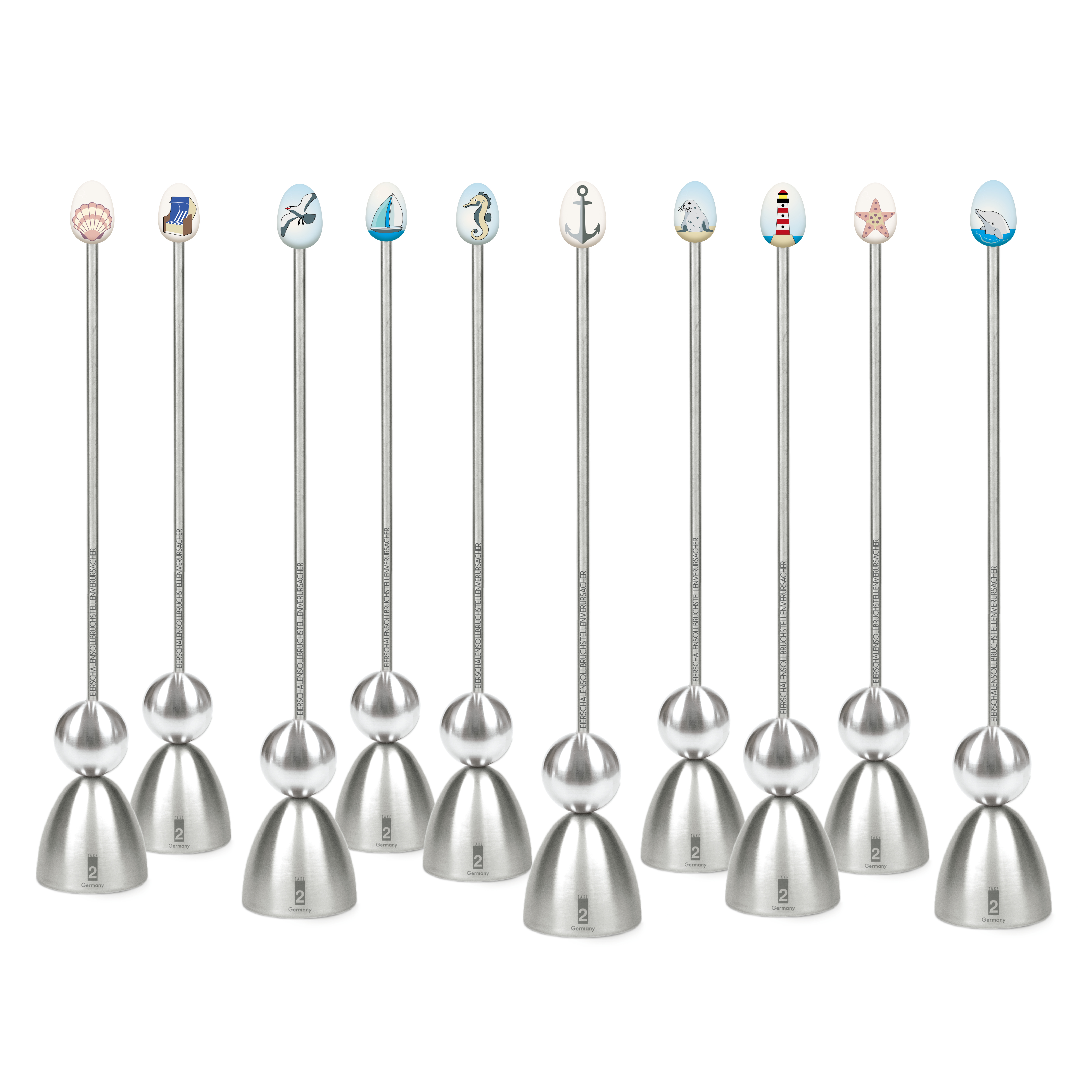 "Clack" Egg Opener Nordlicht Edition, Ceramic top