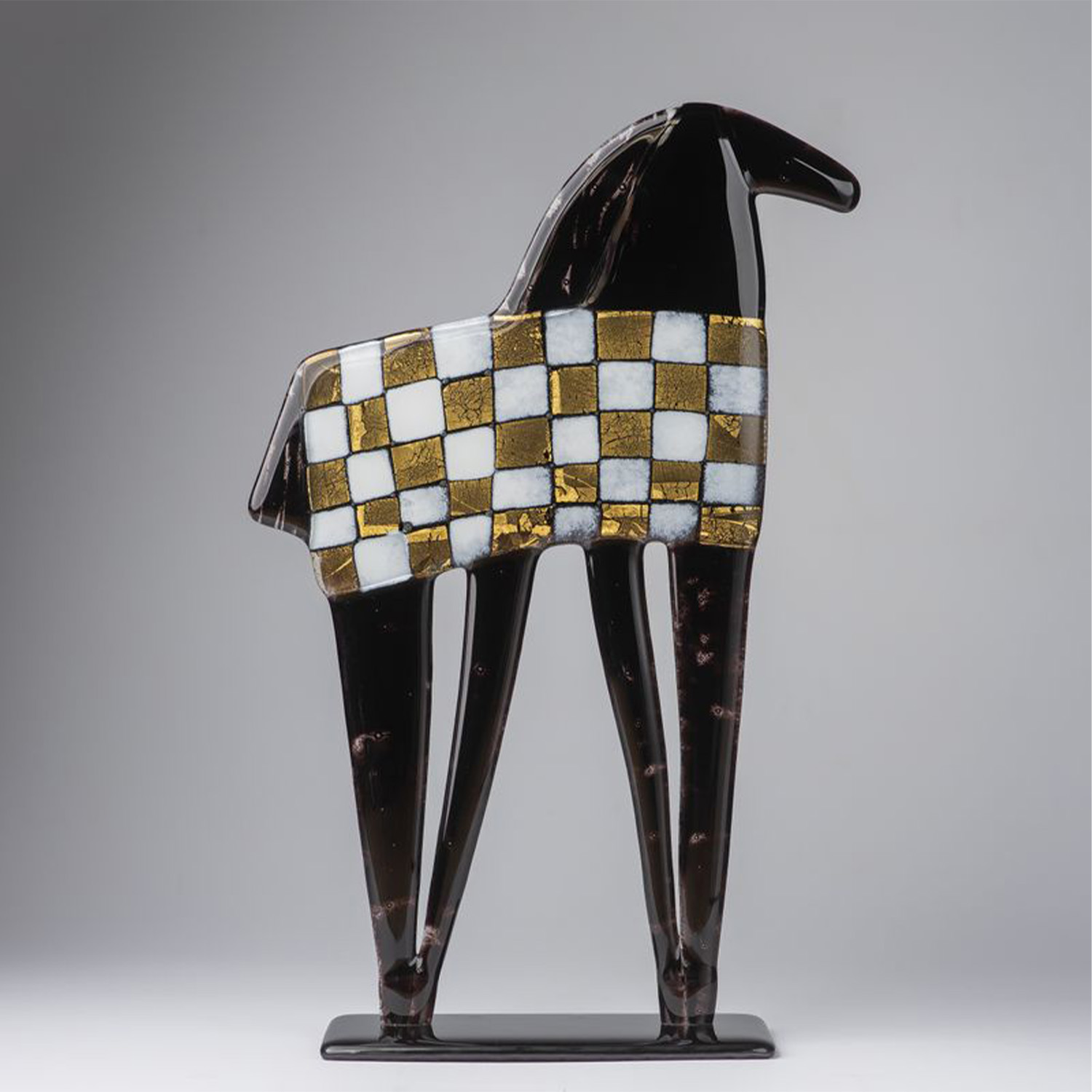 Unique Golden Black Horse