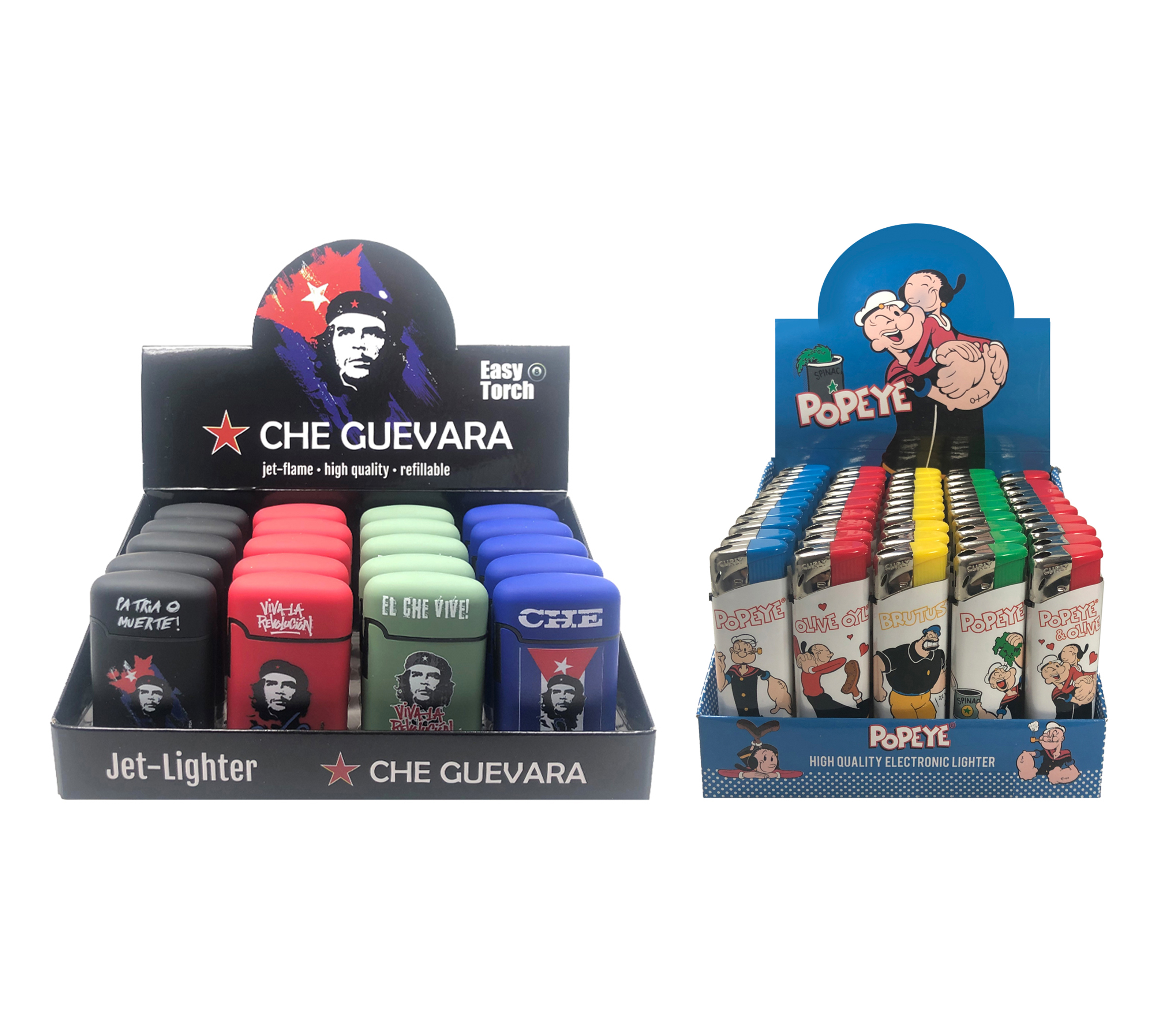  Easy Torch Che Guevara + Popeye Elektronic Lighter 