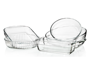High borosilicate glass baking dish