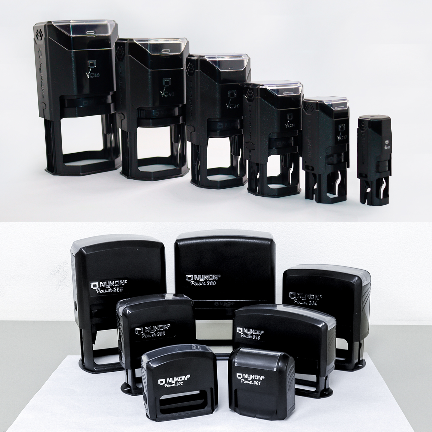 Nykon Corporate Line of Automatic Stamps – Various Models