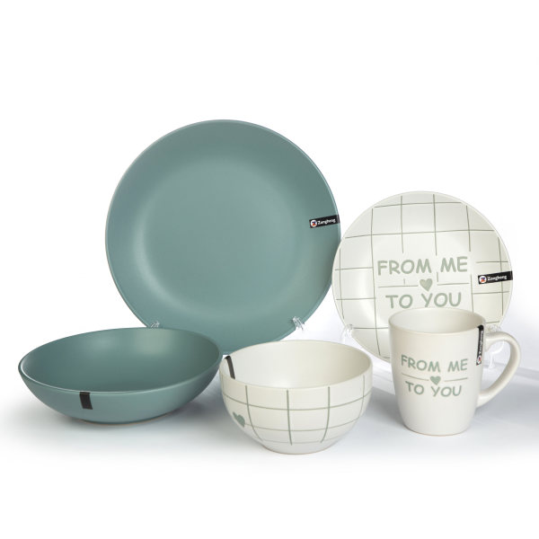 COLOR GLAZE DINNER SET