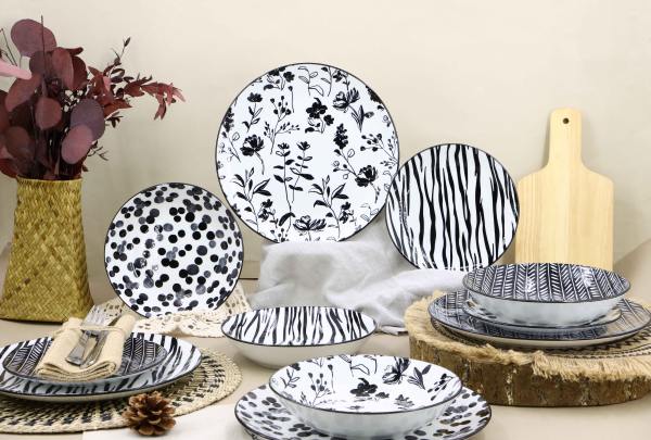 porcelain pad printing dinner set