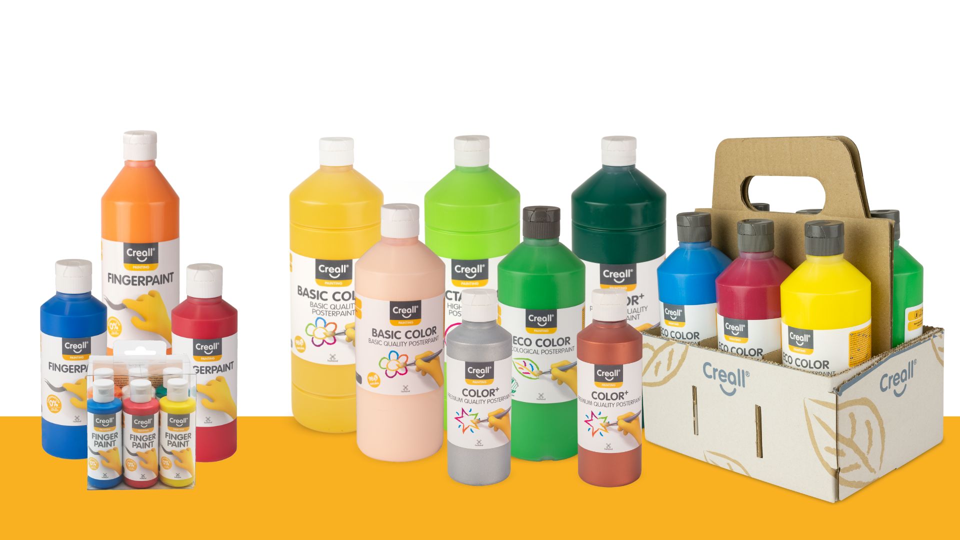 Poster paint & fingerpaint