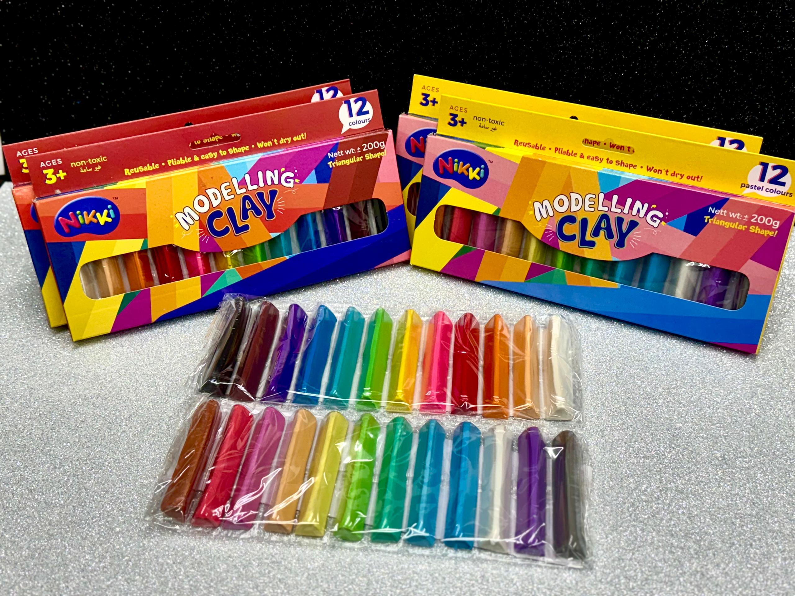 LS92, LS93 & LS94  12 COLOUR TRIANGULAR CLAY