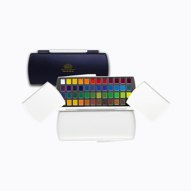Mission Triple Solid Pan Watercolor 48colors