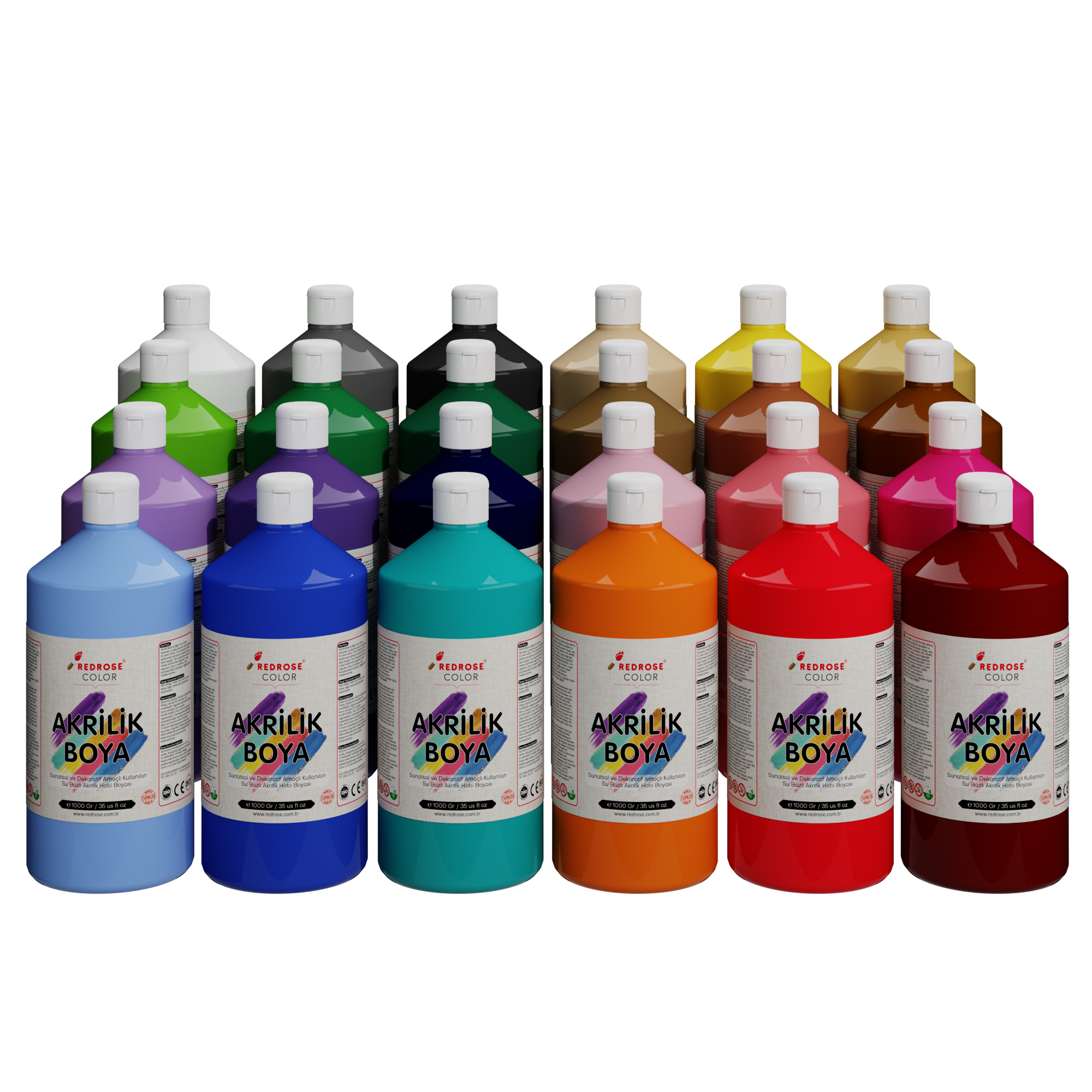 Acrylic Paint Set 24 Colors 24x1000ml