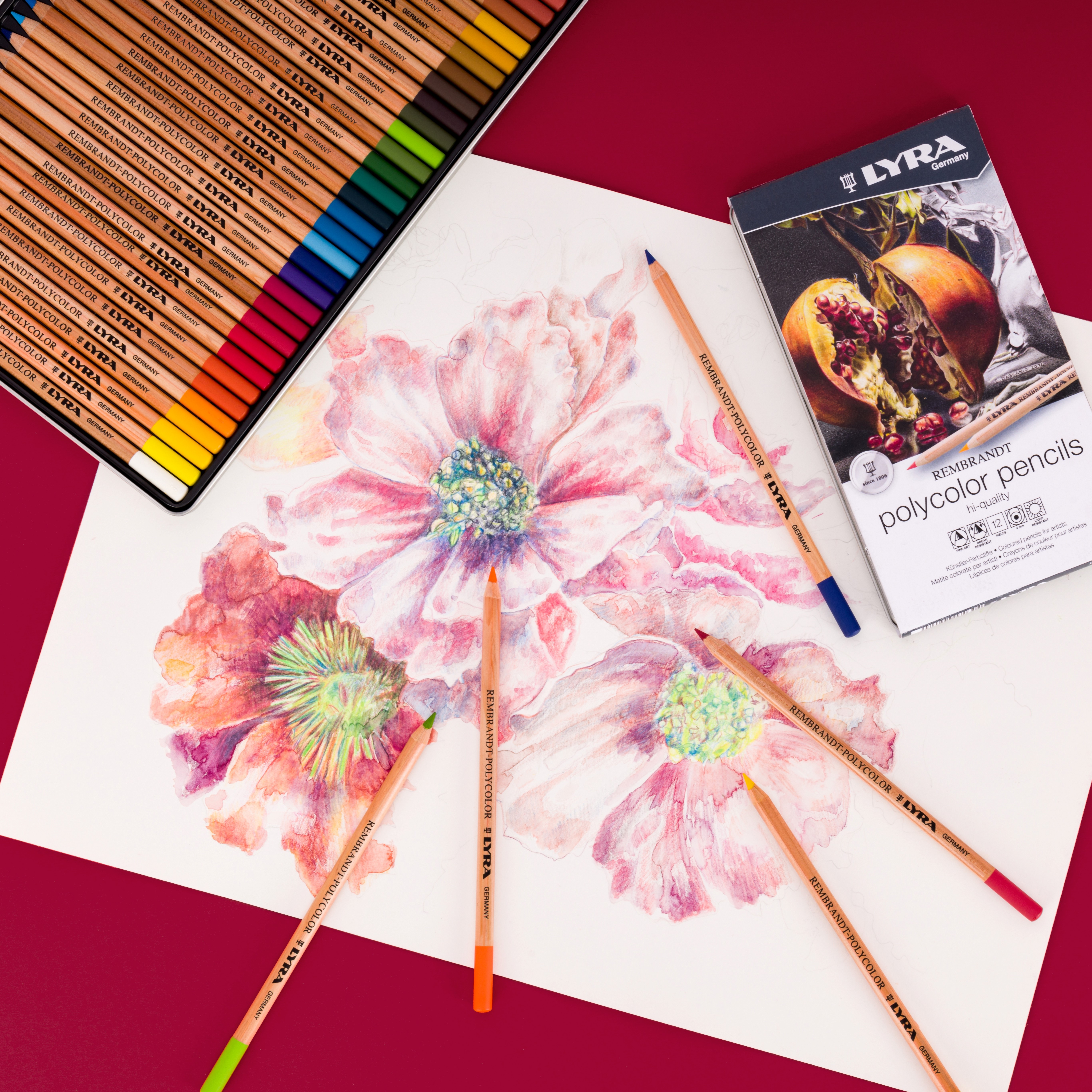 Artist colored pencils