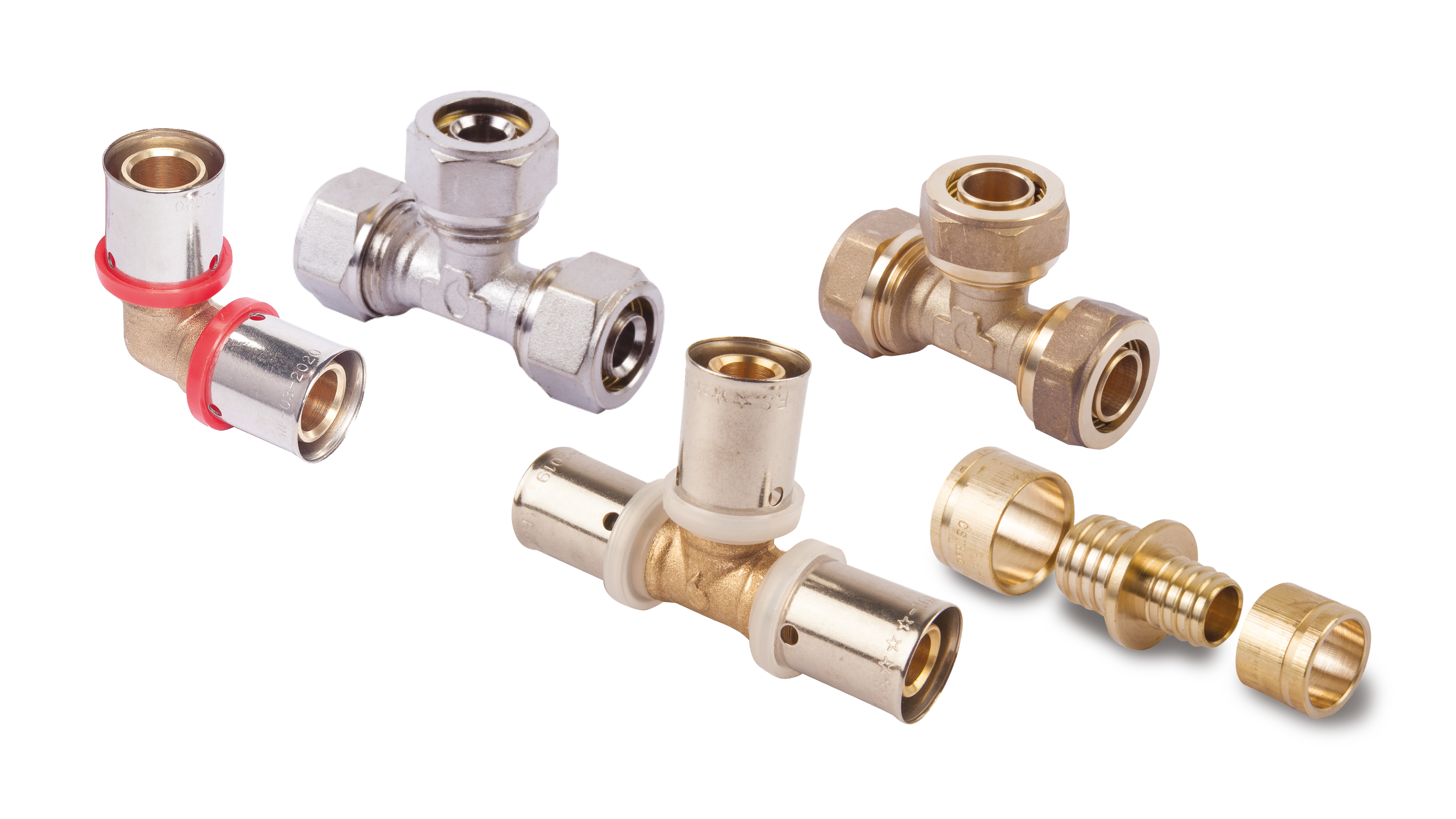 Press Fittings for Multilayer Pipes - Reducing Union Aenor Wras Watermark