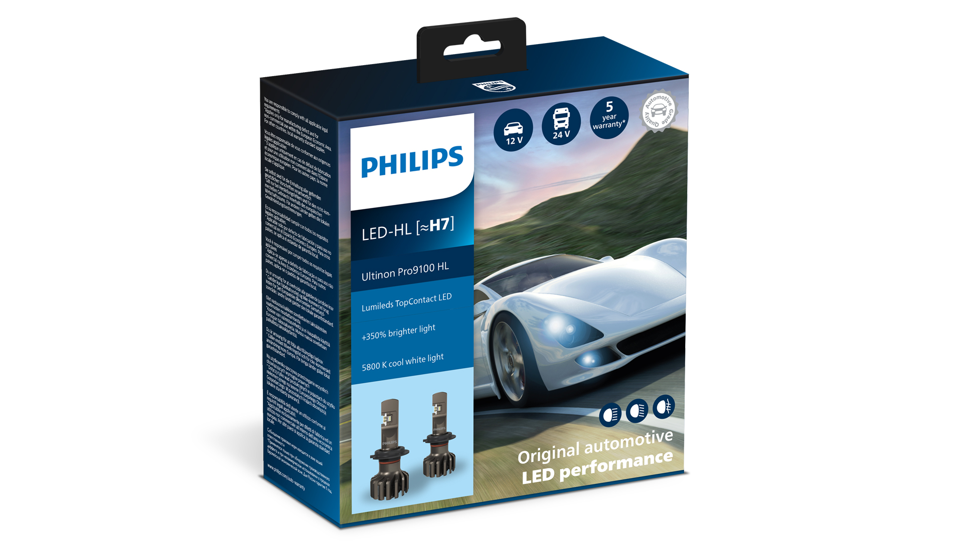 Philips Ultinon Pro6000 H7 LED Headlight Bulb Road Legal, 230% Brighter  Light : : Automotive