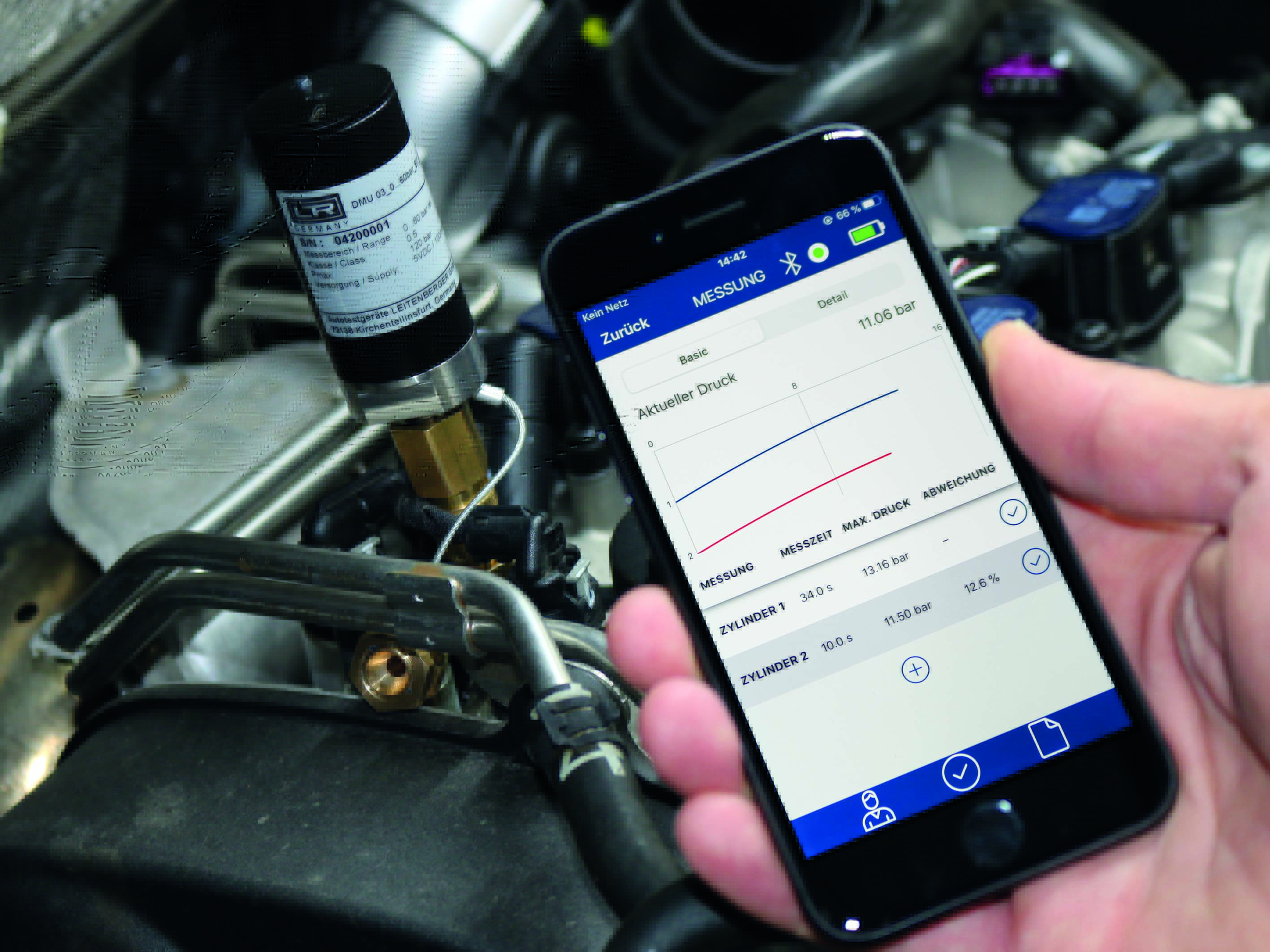 Compression Pressure Recorder Bluetooth