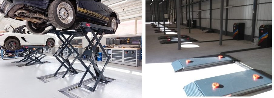 Double Scissor Lift - Low Profile: 105 mm · Automatic Bleeding - No air required. Available 3T ,  3,5T & 4T 