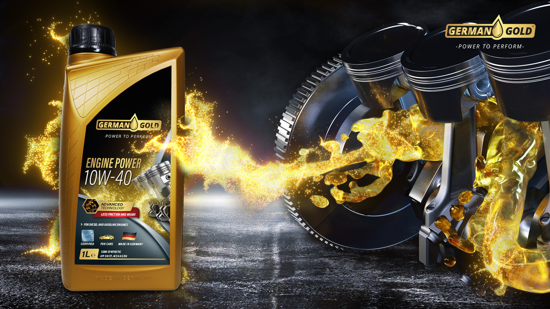 German Gold Engine Power 10W-40