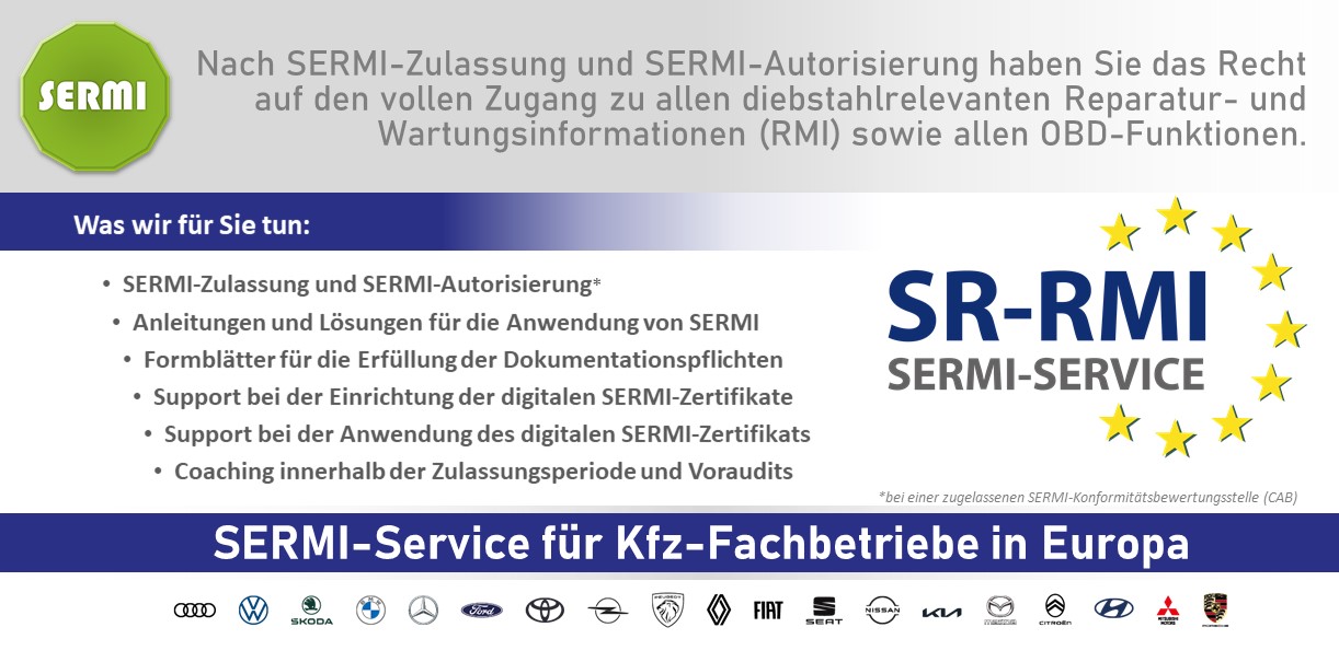 SERMI-Service for automotive workshops in Europe